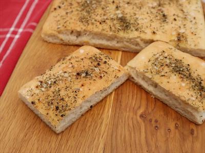 Glútenlaust focaccia brauð